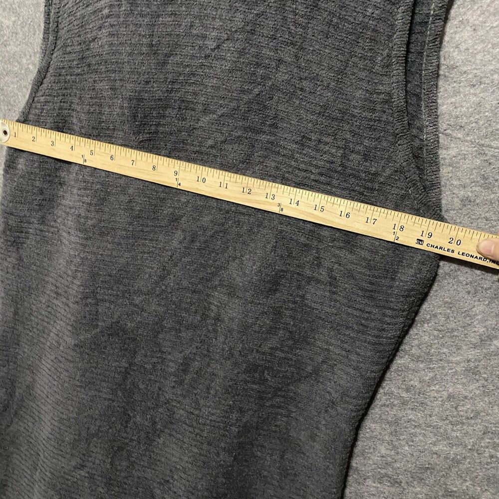 N Natori Waterfall Cardigan Sweater Womens XL Gray Longline Sleeveless Plush - Picture 7 of 7